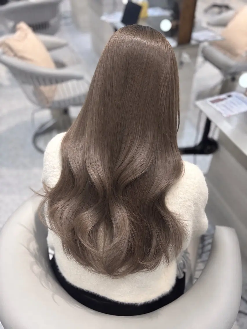 ロング カラー カット ヘアカラー yui🎀ブリーチな しダブルカラー/博多のヘアスタイル