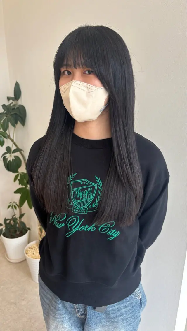 ロング カット 能勢 莉里花のヘアスタイル