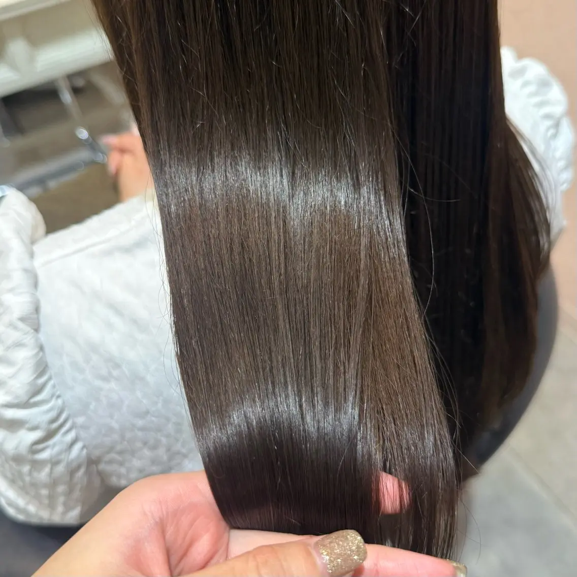 ロング カラー カット ヘアカラー トリートメント 艶カラー/あいか💜 天王寺阿倍野のマツエク・マツパデザイン