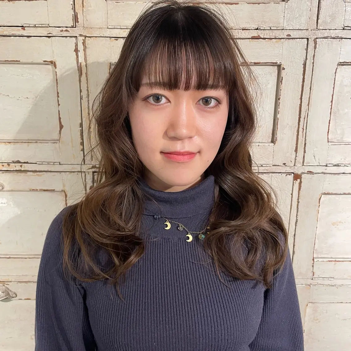 セミロング カラー カット ヘアカラー RorriM natsuのヘアスタイル