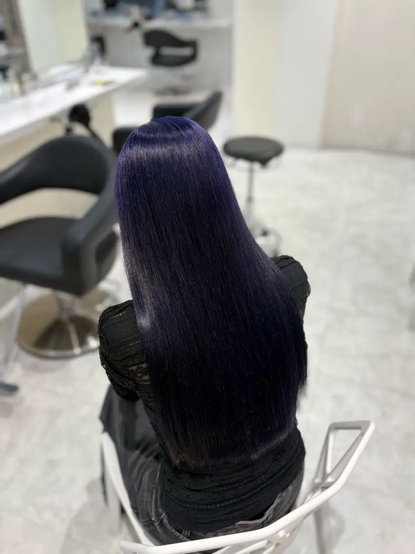 ロング カラー ヘアカラー 🤍ྀི透ける寒色 Cocoa🤍ྀིのヘアスタイル