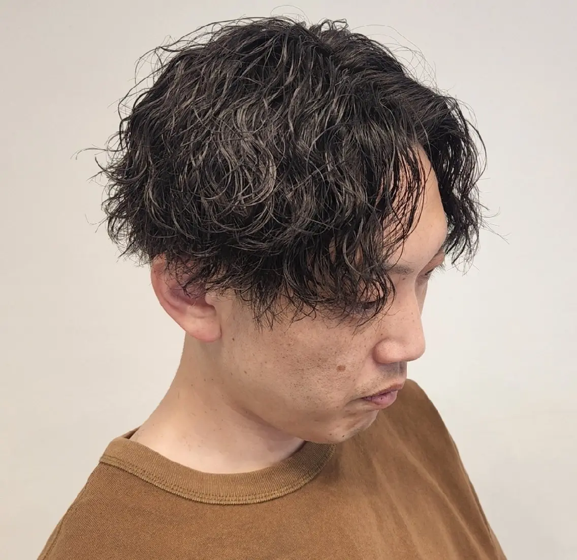 ミディアム メンズ パーマ 【イケメン風パーマ】 SHOFYのヘアスタイル