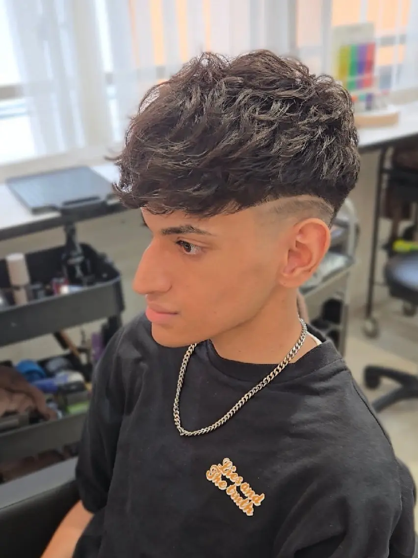 ミディアム メンズ パーマ ミディアムパーマ フェードカット メンズパーマ スキンフェード スペインカール カット パーマ ヘアセット LEN名古屋/パーマ 海外ヘア/メンズ特化のヘアスタイル