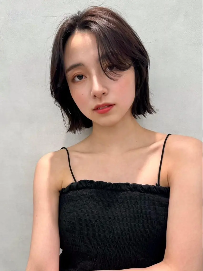 ミディアム カラー ヘアアレンジ アッシュ 透明感カラー グレージュ 髪質改善 カット ヘアカラー トリートメント ✨レイヤー/ 透明感カラー✨冨永剛のヘアスタイル