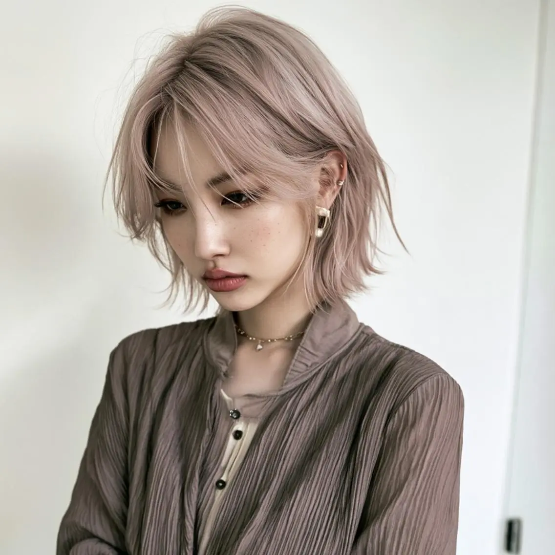 カラー ショート ヘアカラー ハイトーン/表参道 ミウのヘアスタイル