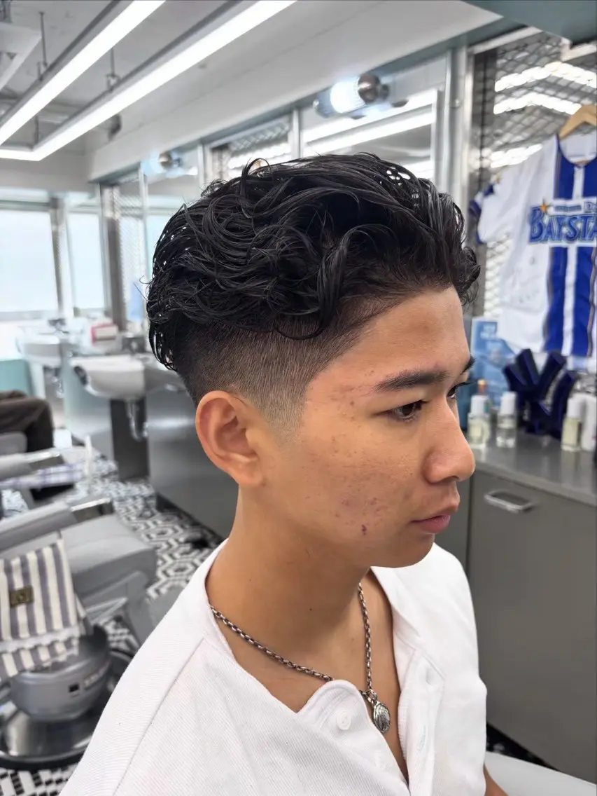 ミディアム メンズ 安部 大樹のヘアスタイル