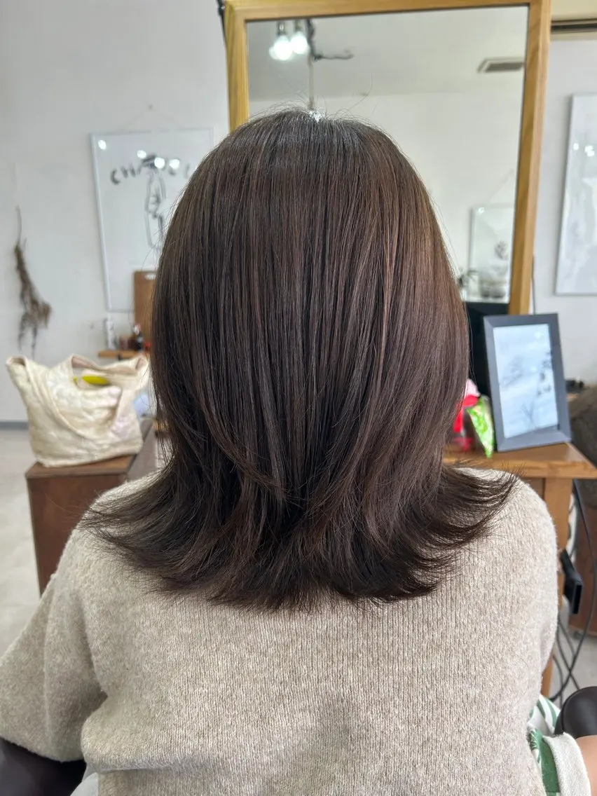 ミディアム カラー 河村 あいりのヘアスタイル