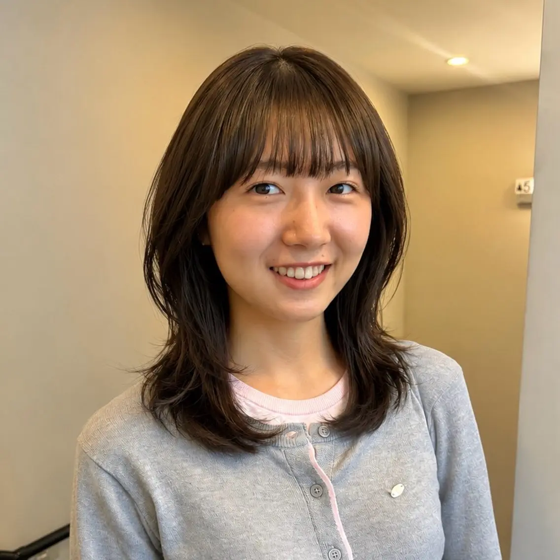 ミディアム カラー SAKI 新宿のヘアスタイル