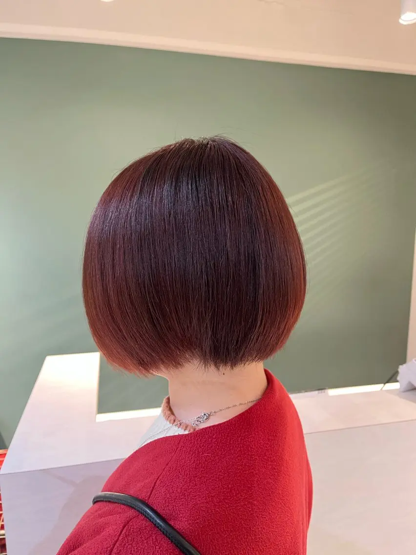 ショート カラー ピンクカラー 安来柚乃 ヤスキユノのヘアスタイル
