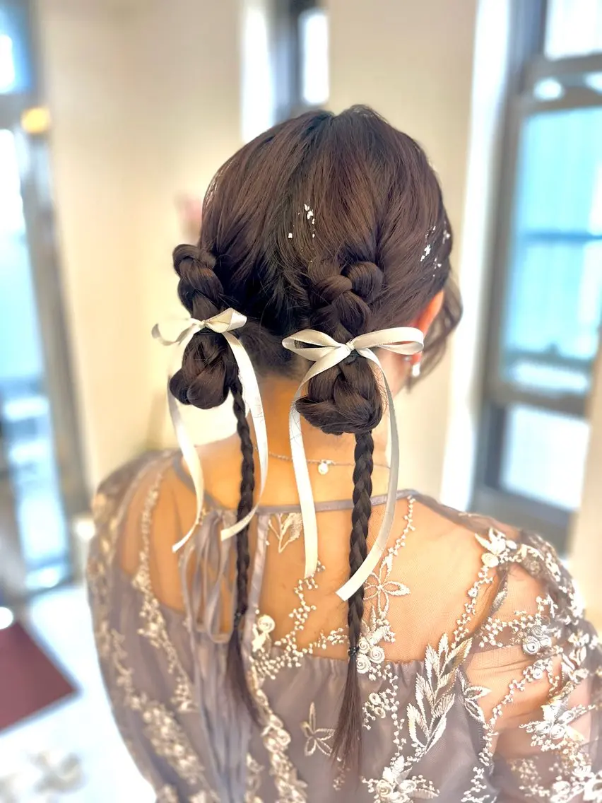 ヘアアレンジ 似合わせヘアメイク 💐オダギリチアキのヘアスタイル