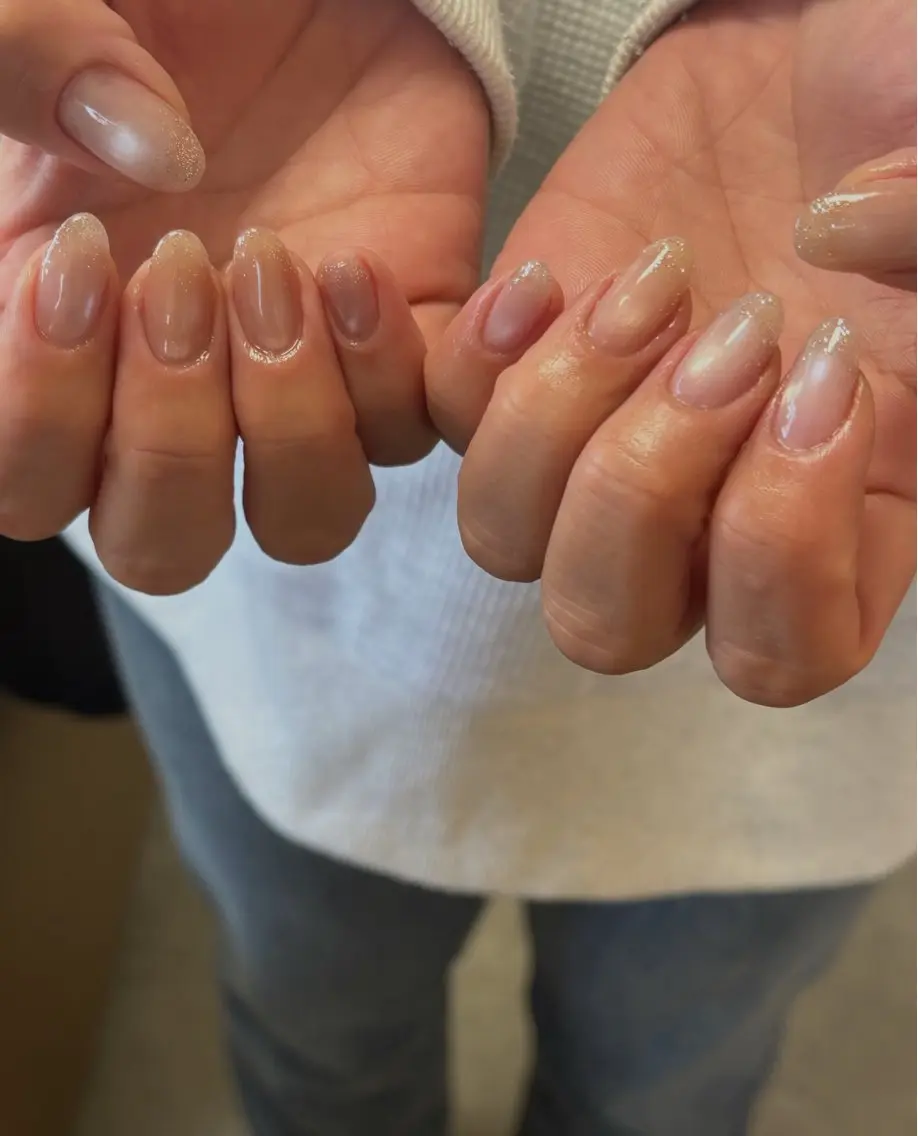 ネイル フラッシュネイル キラキラネイル ラメ(グリッター) マグネットネイル ニュアンスネイル ハンドネイル tamu nail 金町のネイルデザイン