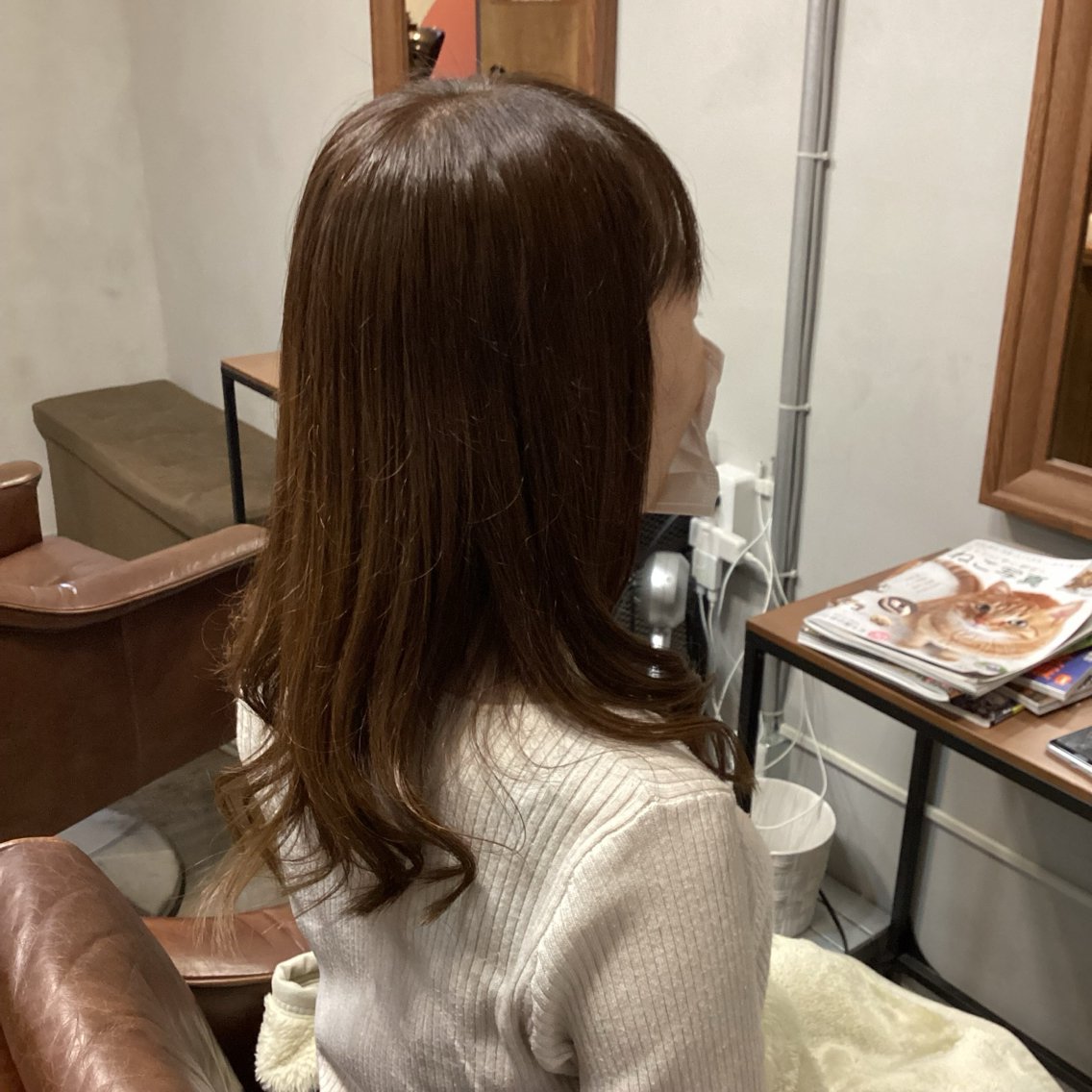 セミロング 大久保 春希のヘアスタイル