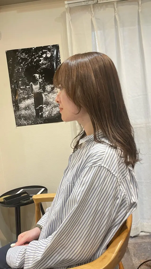 セミロング カラー トリートメント カット ヘアカラー トリートメント 鎌田卓也/髪質改善 /透明感カラーのヘアスタイル