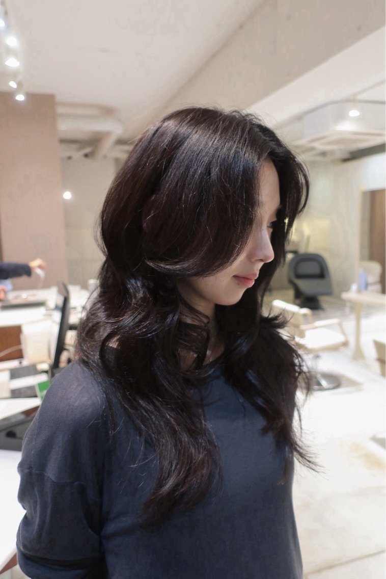 セミロング 韓国風ヘア 京都烏丸- イノウエ ツムギのヘアスタイル