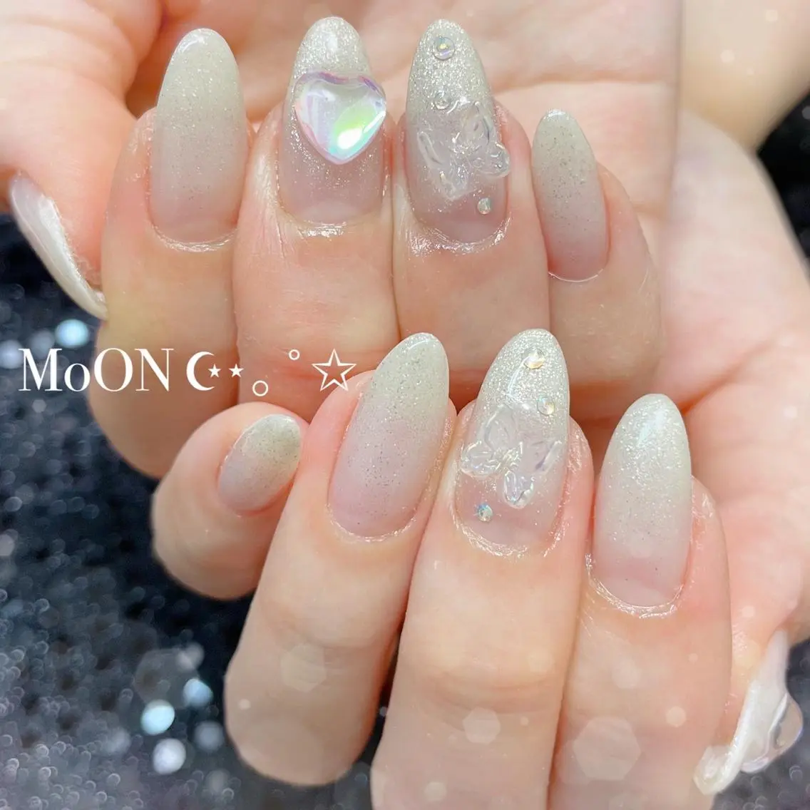 ネイル ハンドネイル ハンドケア MoON...❤︎ MeGuのネイルデザイン