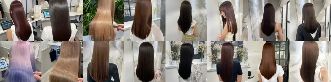 セミロング ヘアカラー トリートメント 🖱️透明感カラー ×髪質改善Rikyuのヘアスタイル