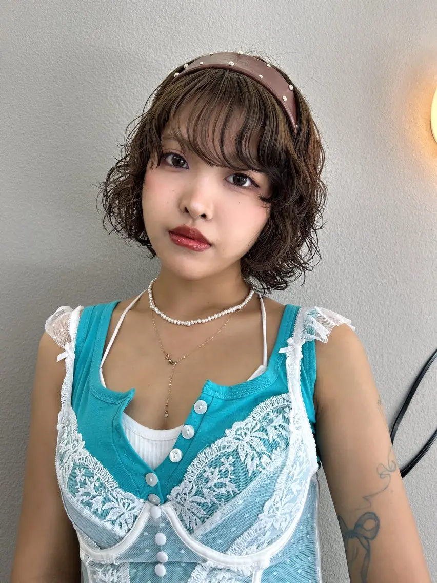 ショート カラー ベージュカラー ケアカラー ミント ミントベージュ 🎀髪質改善カラー /KAEDE🎀のヘアスタイル