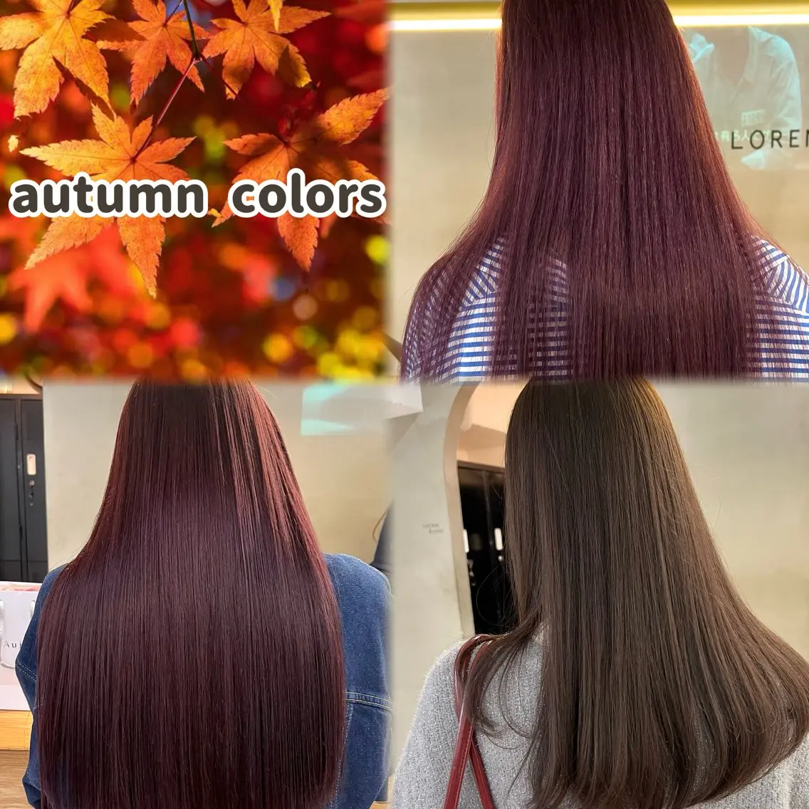 ロング 髪質改善 韓国風ヘア レイヤーカット カット ヘアカラー トリートメント 似合わせレイヤー ＆縮毛矯正のヘアスタイル