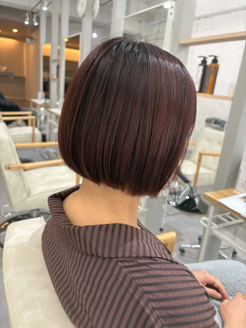 ショート ボブ 骨格、カラー診断士 ✂️淡中円花のヘアスタイル