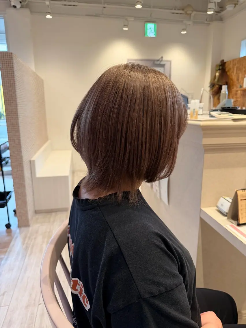 ミディアム ヘアカラー 松本 崚のヘアスタイル