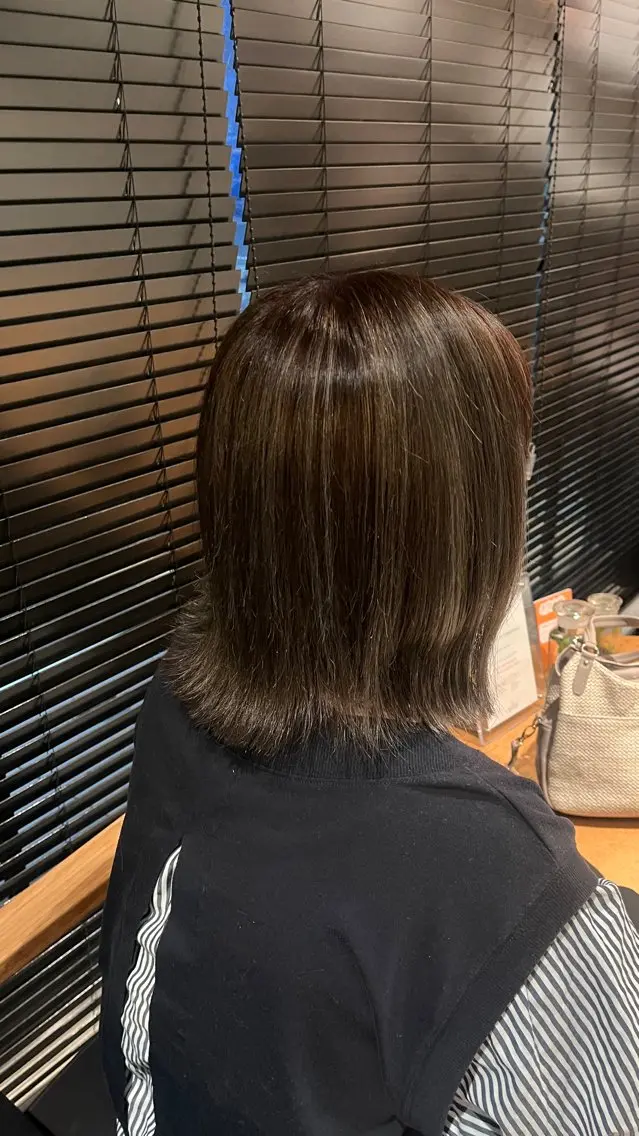 ミディアム カラー 田中 美月のヘアスタイル