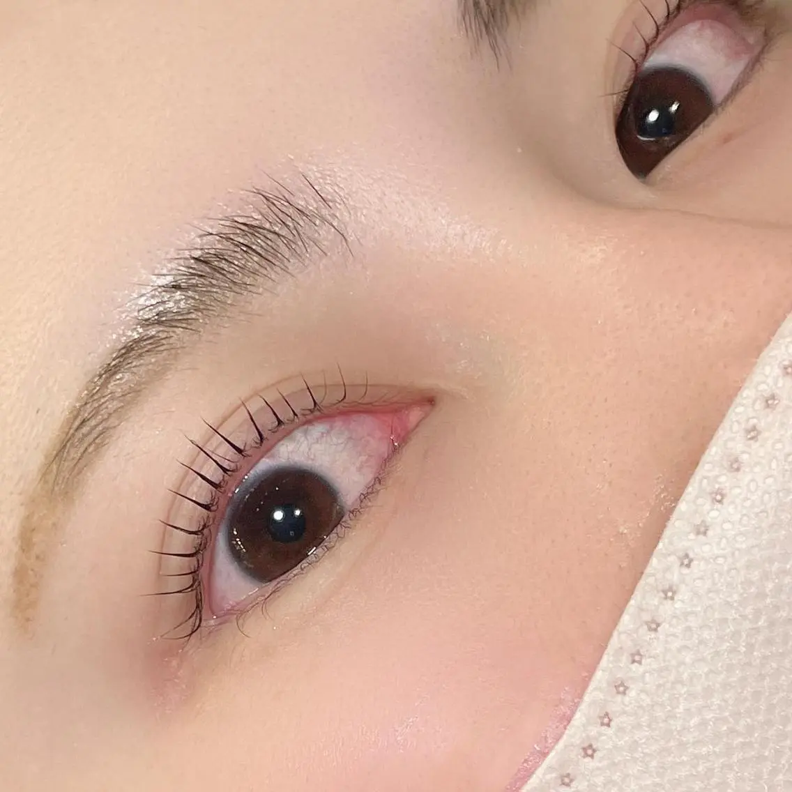 セミロング カラー ヘアアレンジ マツエク・マツパ セミロングパーマ 韓国風マツエク まつげパーマ 一重×まつ毛パーマ 韓国風ヘア 🍓Rei naのマツエク・マツパデザイン