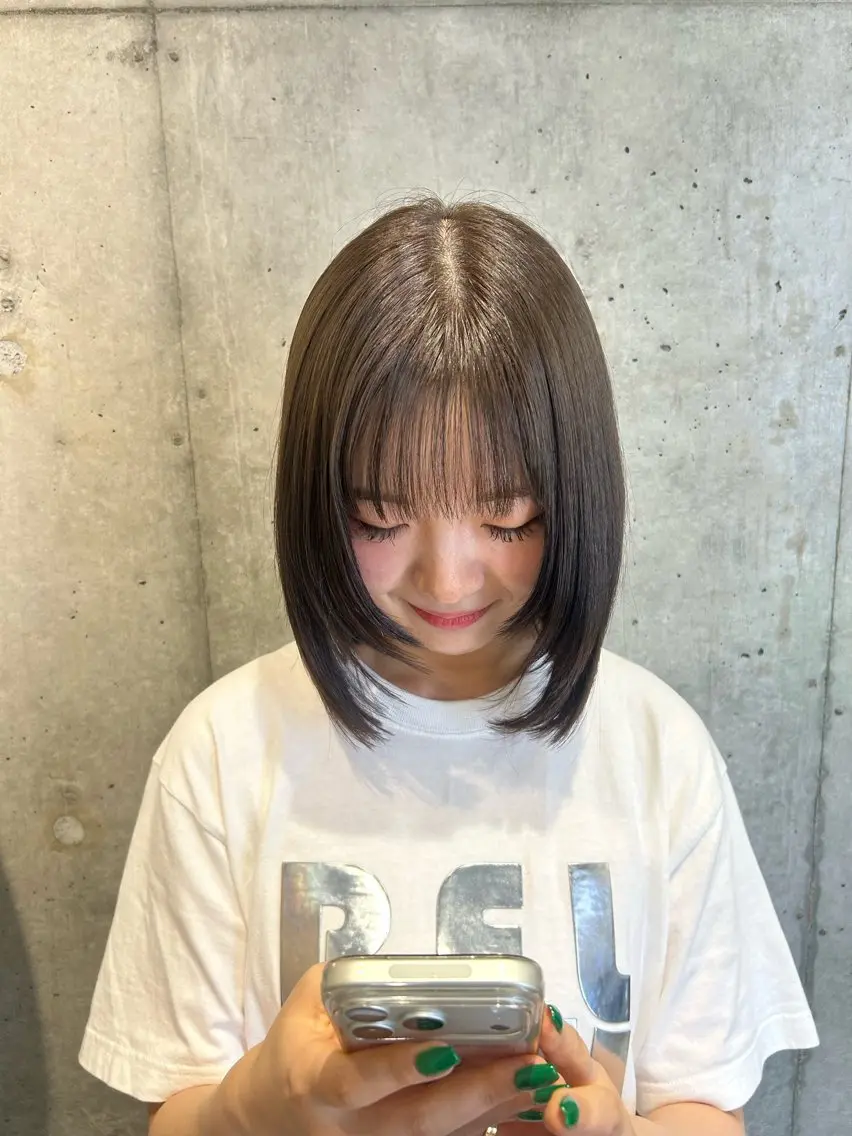 カラー ヘアカラー ブリーチなし艶カラー /自由が丘🌼ひなたのヘアスタイル