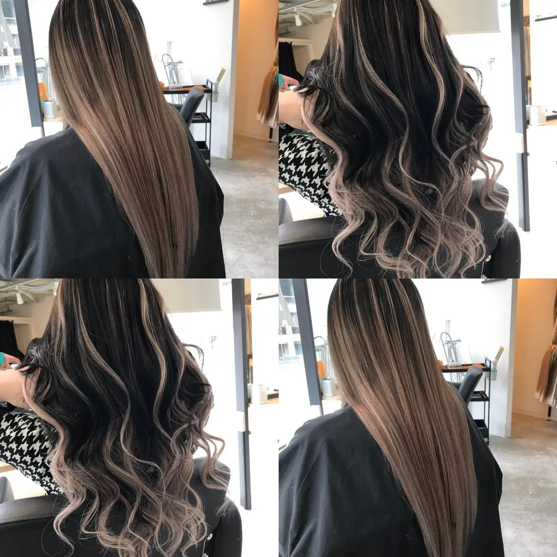 ロング カラー ヘアアレンジ バレイヤージュ エクステ 外国人風カラー レイヤーカット レイヤー/エクステ alpha下妻のヘアスタイル
