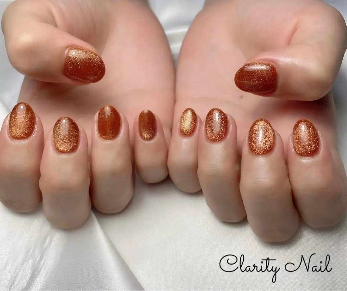 ネイル マグネットネイル ワンカラーネイル ハンドネイル Clarity Nailのネイルデザイン
