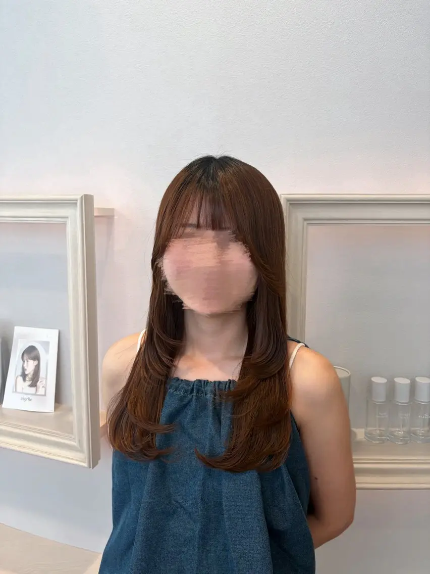 ロング カット 艶カラー⑅̥ヘアメ ⑅̥honokaのヘアスタイル