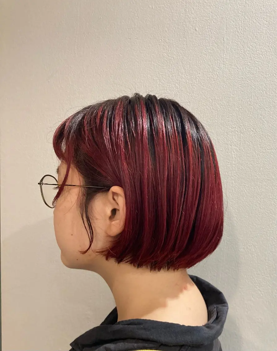 ショート カラー デザインカラー ボブ Yuki ゆきのヘアスタイル