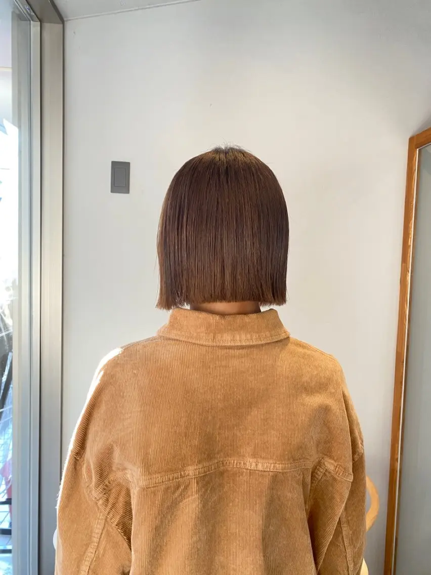 ショート 切りっぱなしボブ ボブ カット shiga mariaのヘアスタイル