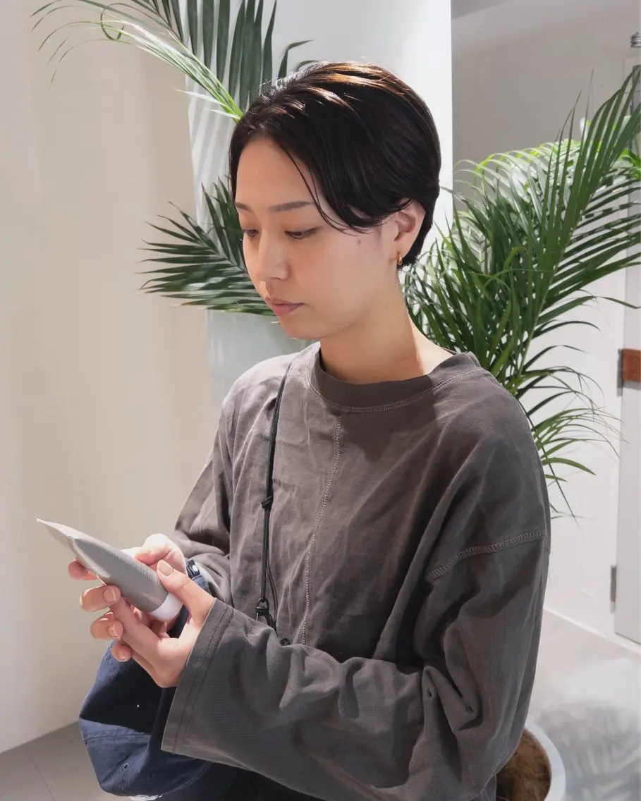 ショート 縮毛矯正 濱田 憲佑のヘアスタイル
