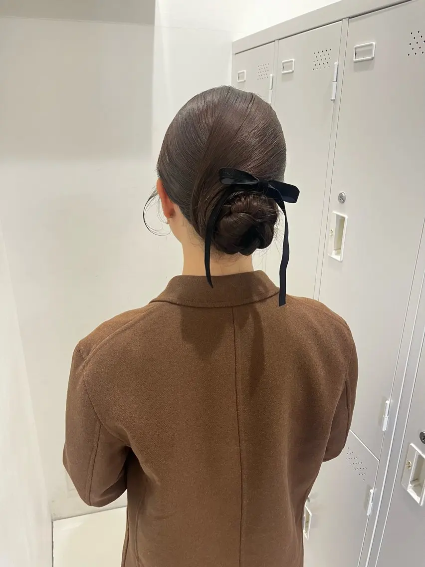 セミロング ヘアアレンジ ヘアセット riko/レイヤー カット/ヘアセットのヘアスタイル