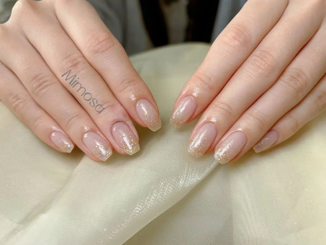 🌷【HAND】ラメグラデーション💗ベースあり✨の写真