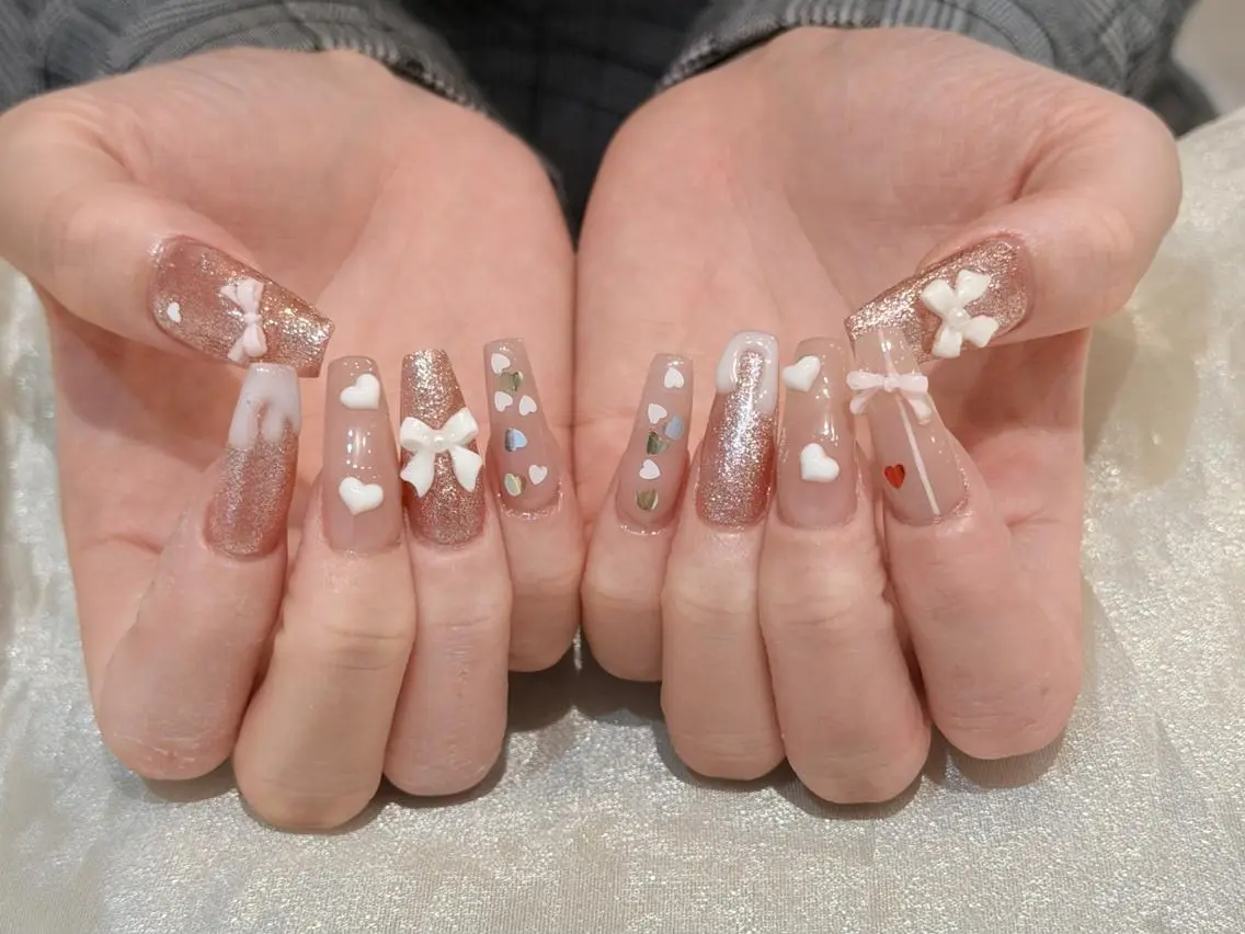 ネイル 長さ出し 持ち込み CHERIRNAIL ブンのネイルデザイン