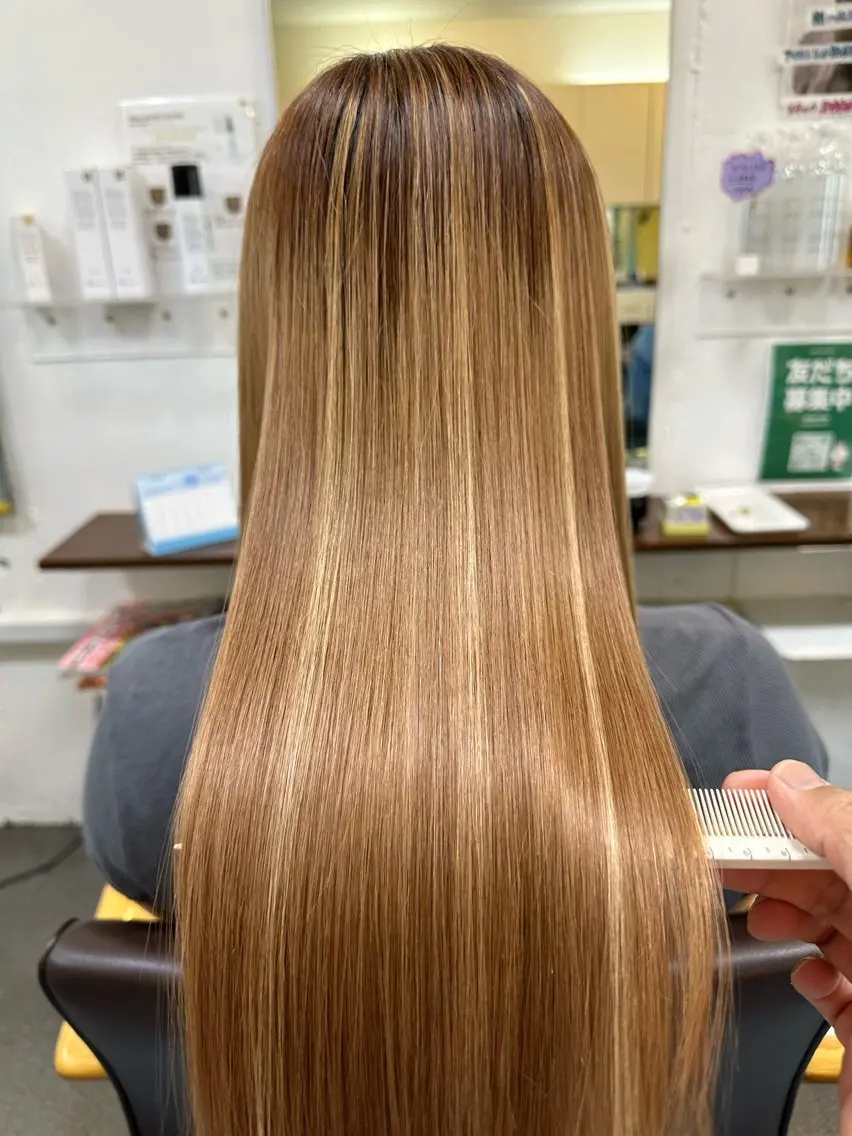 ロング 髪質改善 カット トリートメント 【髪質改善】に特化 オリーブオイルクラブのヘアスタイル