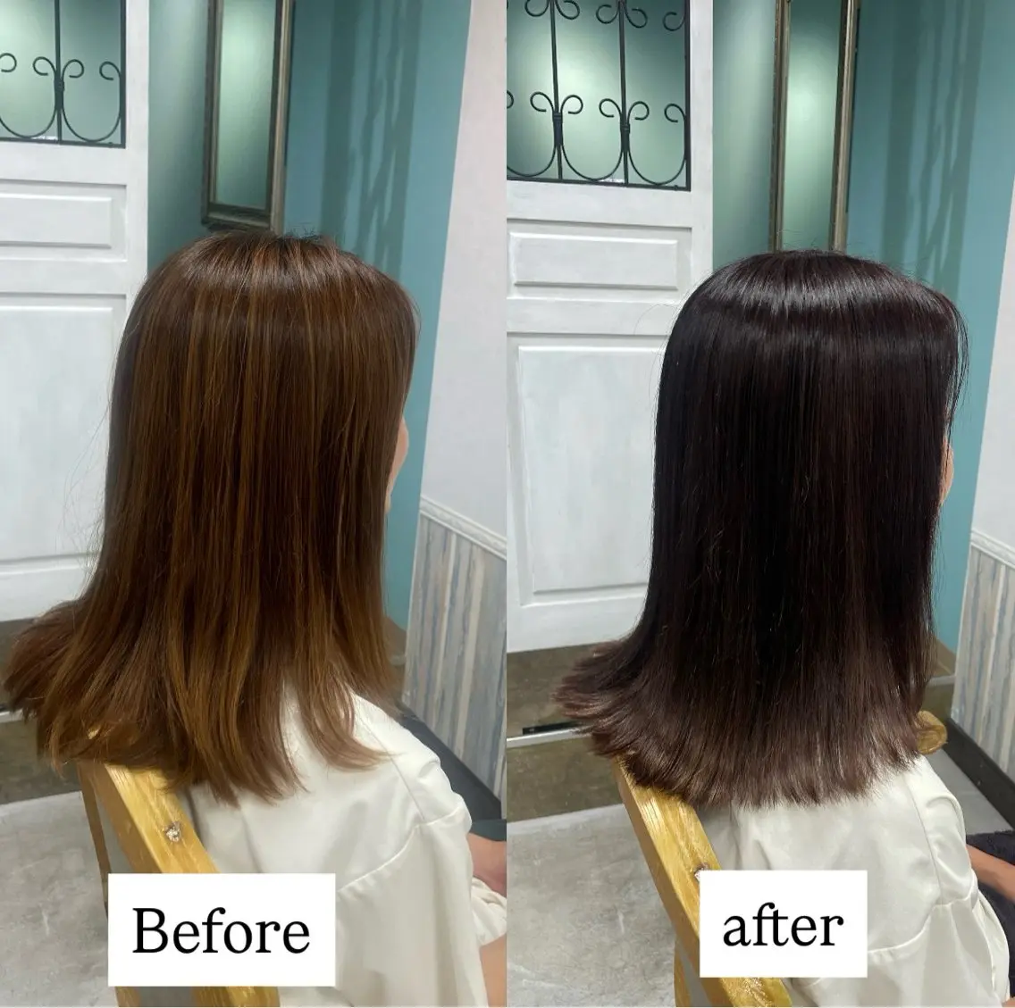 ミディアム カット ヘアカラー ヘッドスパ 【tico】 Chihoのヘアスタイル