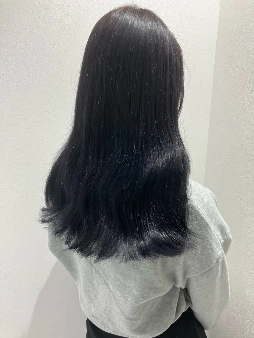 ロング カラー ヘアアレンジ 💓色落ちまで綺麗な 垢抜けカラー💓のヘアスタイル