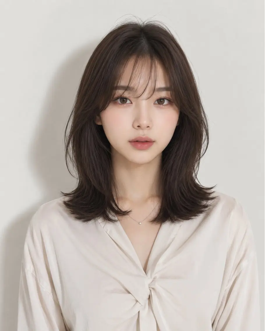 ミディアム カラー ヘアカラー トリートメント ヘッドスパ モテ🤍トレンドヘア /新宿/ワカナのヘアスタイル