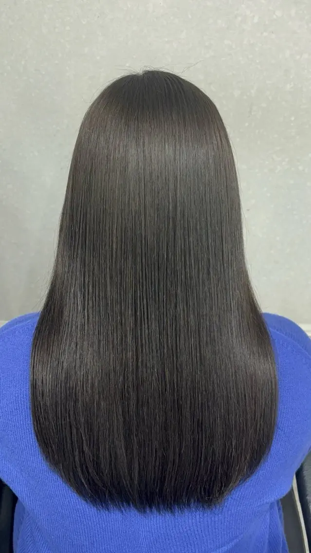 ロング カラー ケアブリーチ🥣 縮毛矯正Ryokoのヘアスタイル