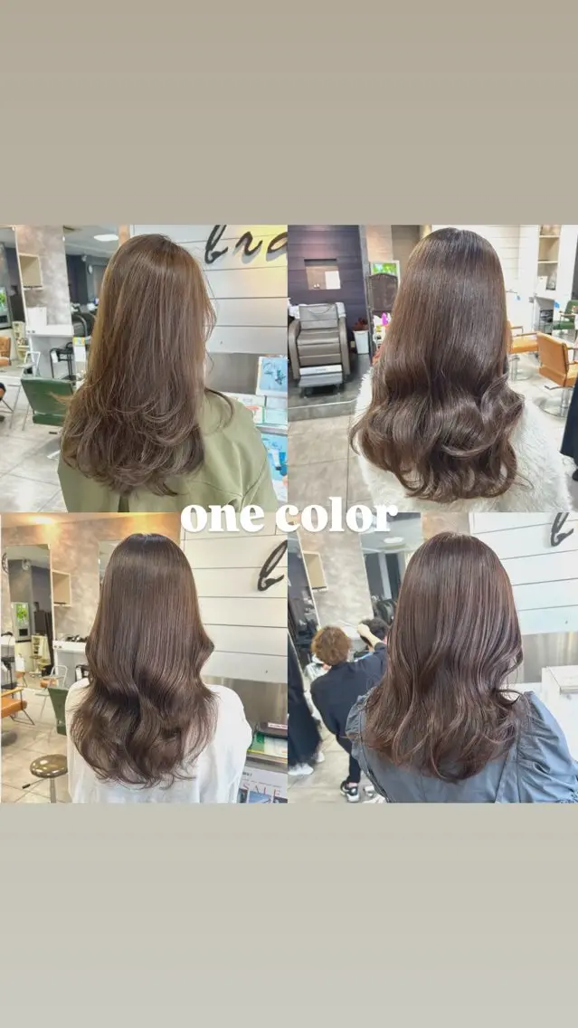 ロング カラー ブラウンカラー ヘアカラー 🎀艶カラー🎀 よしいあまねのヘアスタイル