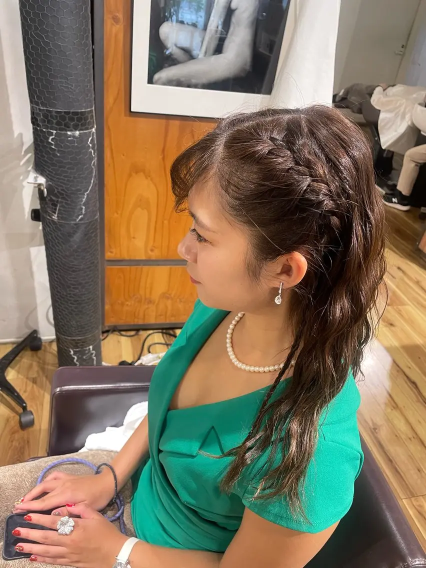 ヘアアレンジ 結婚式・ブライダル 海外ヘア🇺🇸✨ 恵比寿　MIYUKIのヘアスタイル