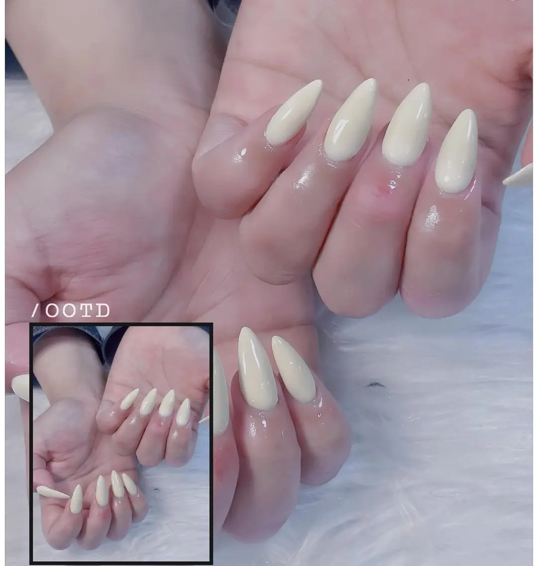 ネイル 長さ出し フレンチネイル グラデーション キラキラネイル 韓国ネイル ハンドネイル Hana Nail Salonのネイルデザイン