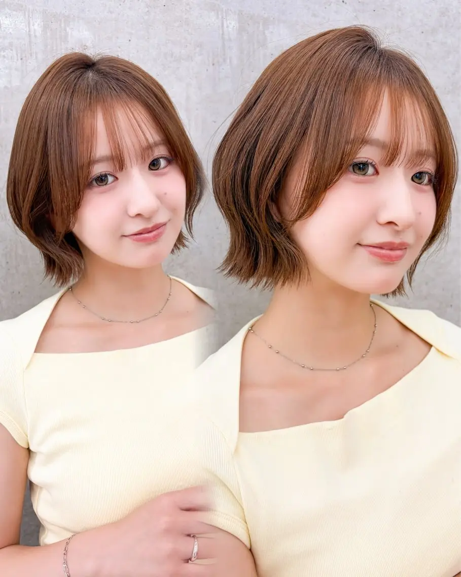 ショート モデル募集中🍒 ボブ縮毛✨Runaのヘアスタイル