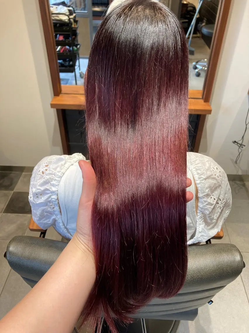 ロング カラー あべ 💆‍♀️🫧のヘアスタイル