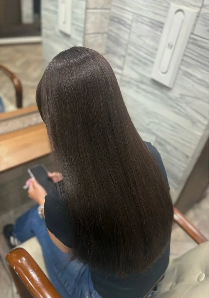 ロング カラー ブラウンカラー 透明感カラー カット ヘアカラー トリートメント 大阪梅田/ CHISAKI🎀のヘアスタイル