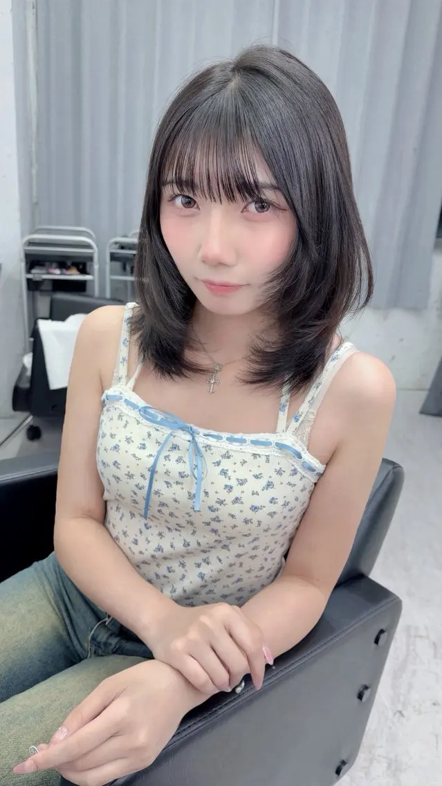 ミディアム ミディアムレイヤー レイヤーカット カット 永田竜一/ 先着モデル募集中のヘアスタイル