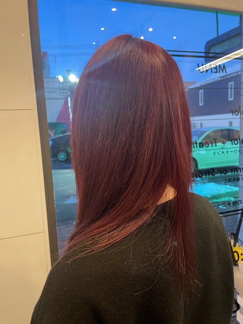 セミロング カラー カット ヘアカラー トリートメント FRANCHIC ✂︎タカハシレン✂︎のヘアスタイル