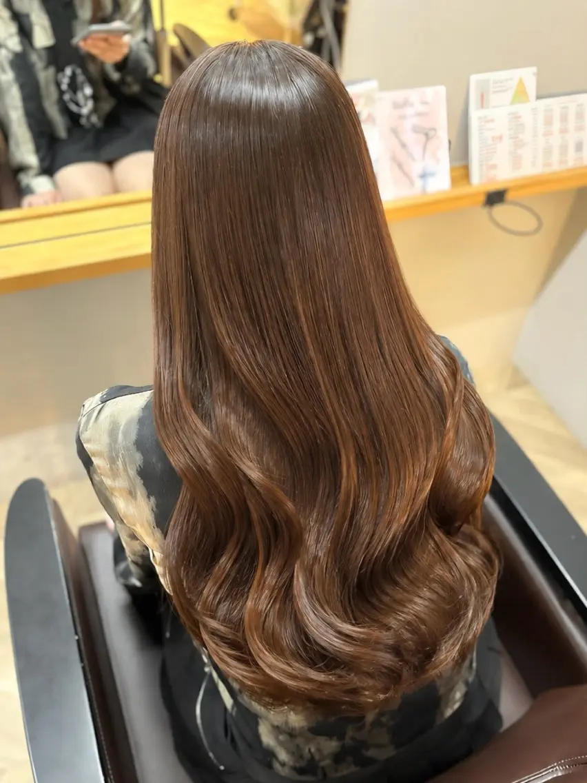 🌟縮毛矯正🌟nuup式巻ける縮毛矯正ストレート+トリートメントの写真